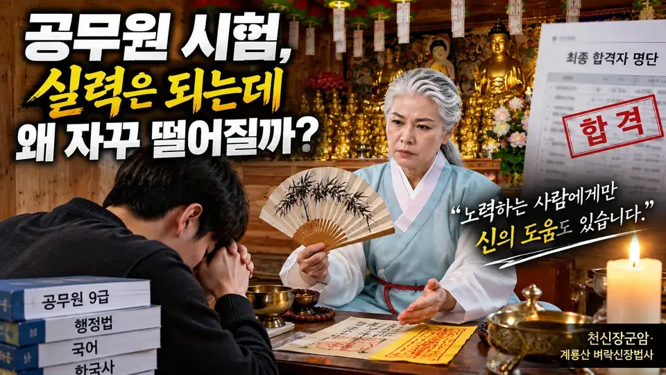공무원 시험, 실력은 되는데 왜 자꾸 떨어질까
