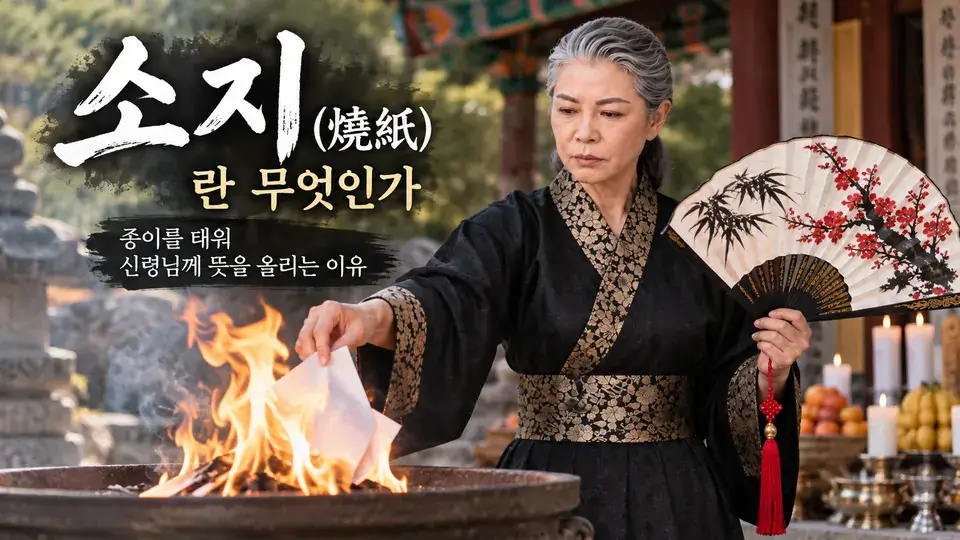 소지(燒紙)란 무엇인가, 종이를 태워 신령님께 뜻을 올리는 이유