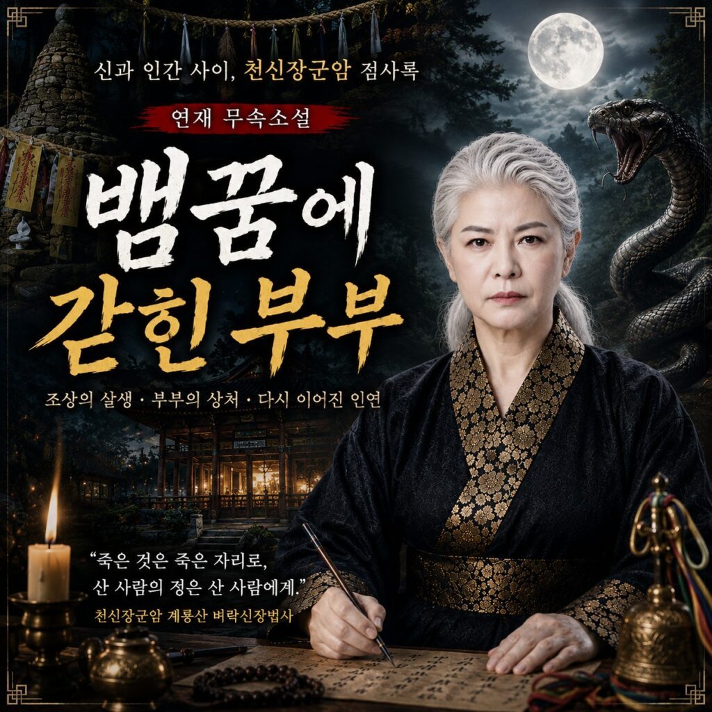 [연재] 신과 인간 사이, 천신장군암 점사록[뱀꿈에 갇힌 부부]제19화. 남편에게도 나타나기 시작한 이상한 변화