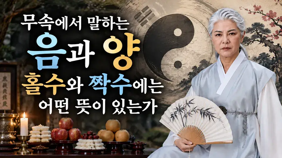 무속에서 말하는 음과 양, 홀수와 짝수에는 어떤 뜻이 있는가