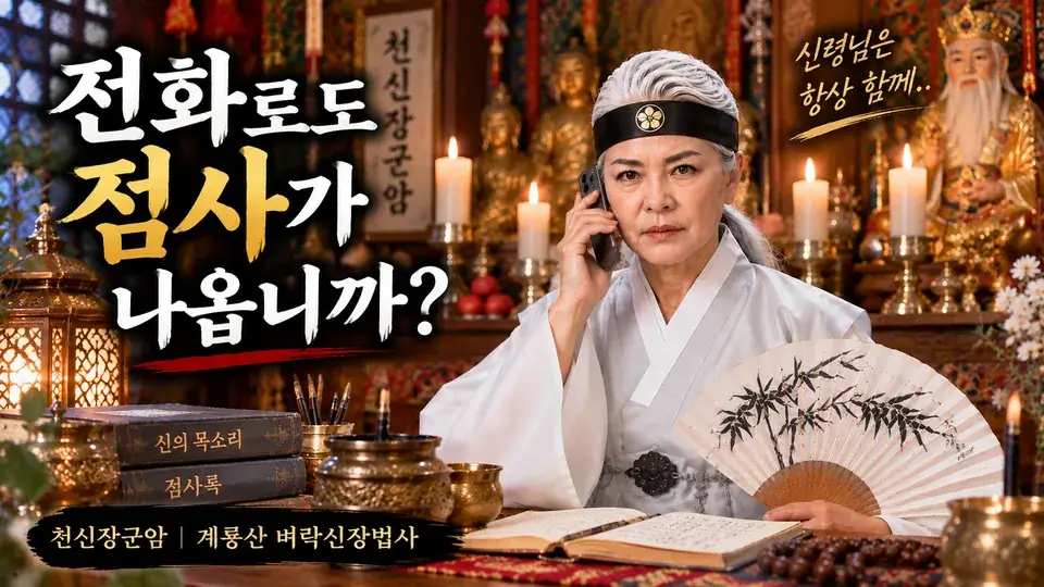 전화로 점을 봐도 제대로 나옵니까? 얼굴도 안 보는데요